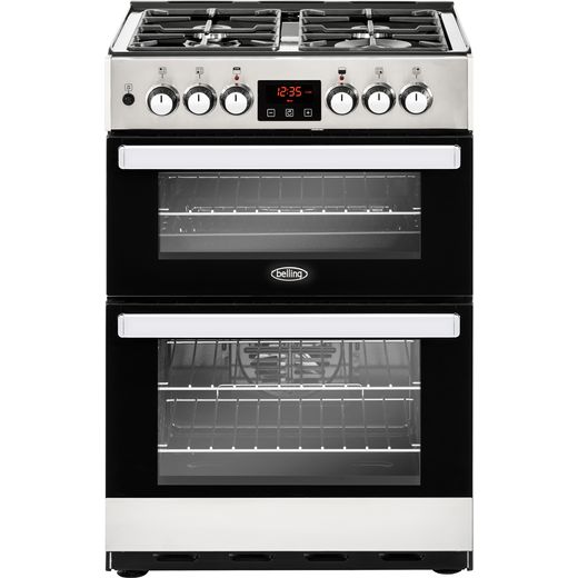 Belling Cookcentre 60DF Dual Fuel Cooker - Stainless Steel - Needs 4.8KW Electrical Connection